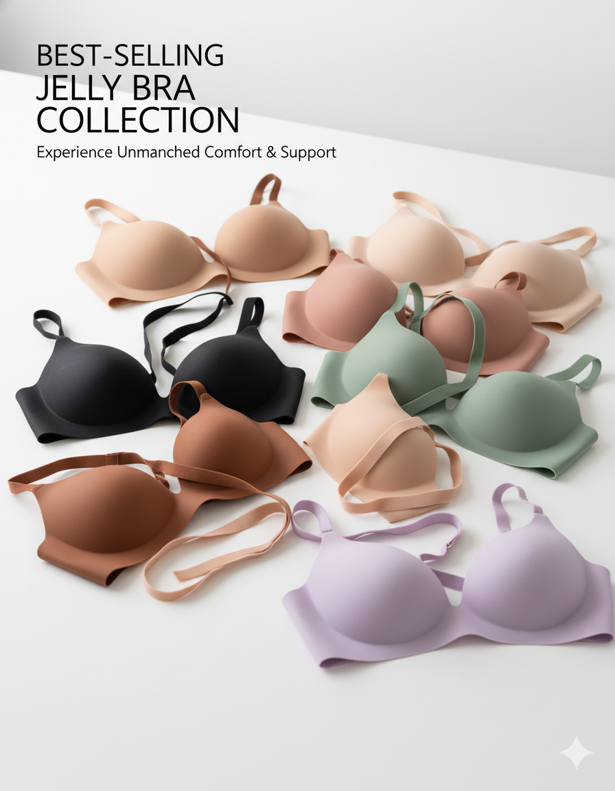 Best-selling jelly bra offering invisible lift for backless and strapless dresses