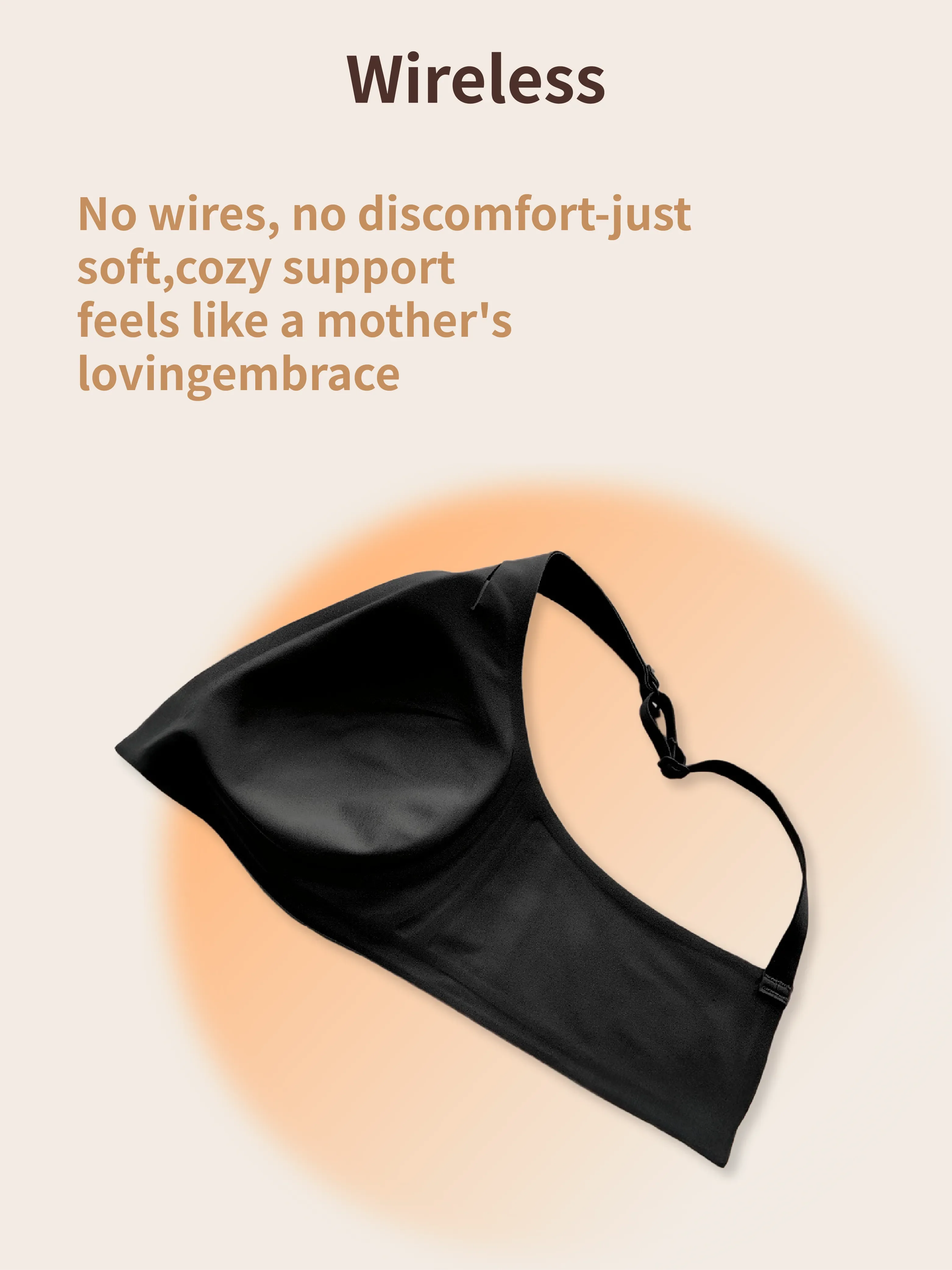 Soft Intention Jelly Bra – Wireless, Seamless, Deep V Push-Up