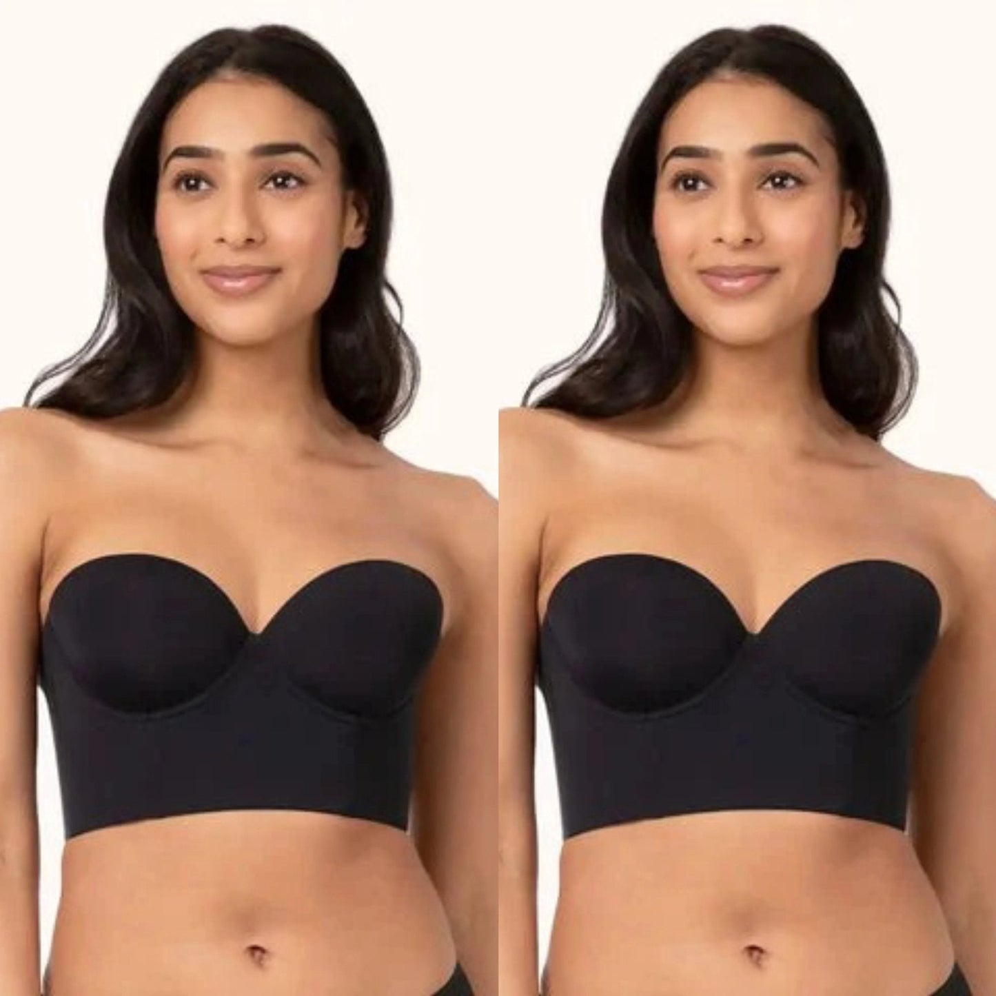 GO-beauty LOW BACK STRAPLESS BRA