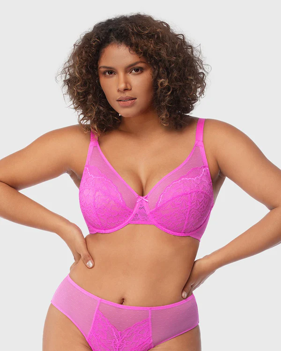 Pink Breast Minimizer Bra - Enchant Group19_1