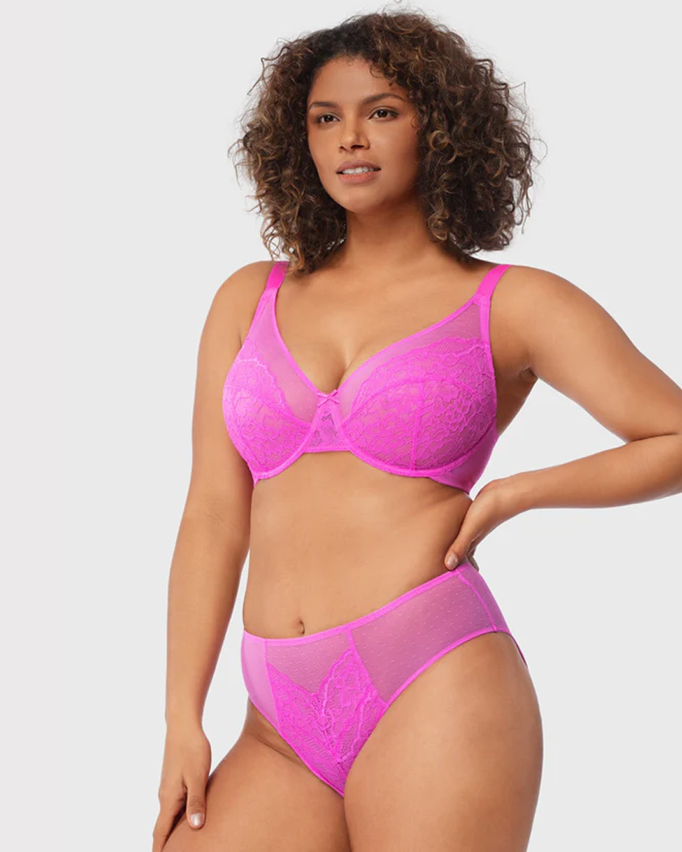 Pink Breast Minimizer Bra - Enchant Group24