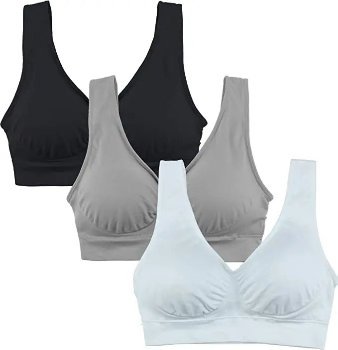 Seamless Bralette Ease black gray white Sde92aa484f474dfa8319e90339477ff95