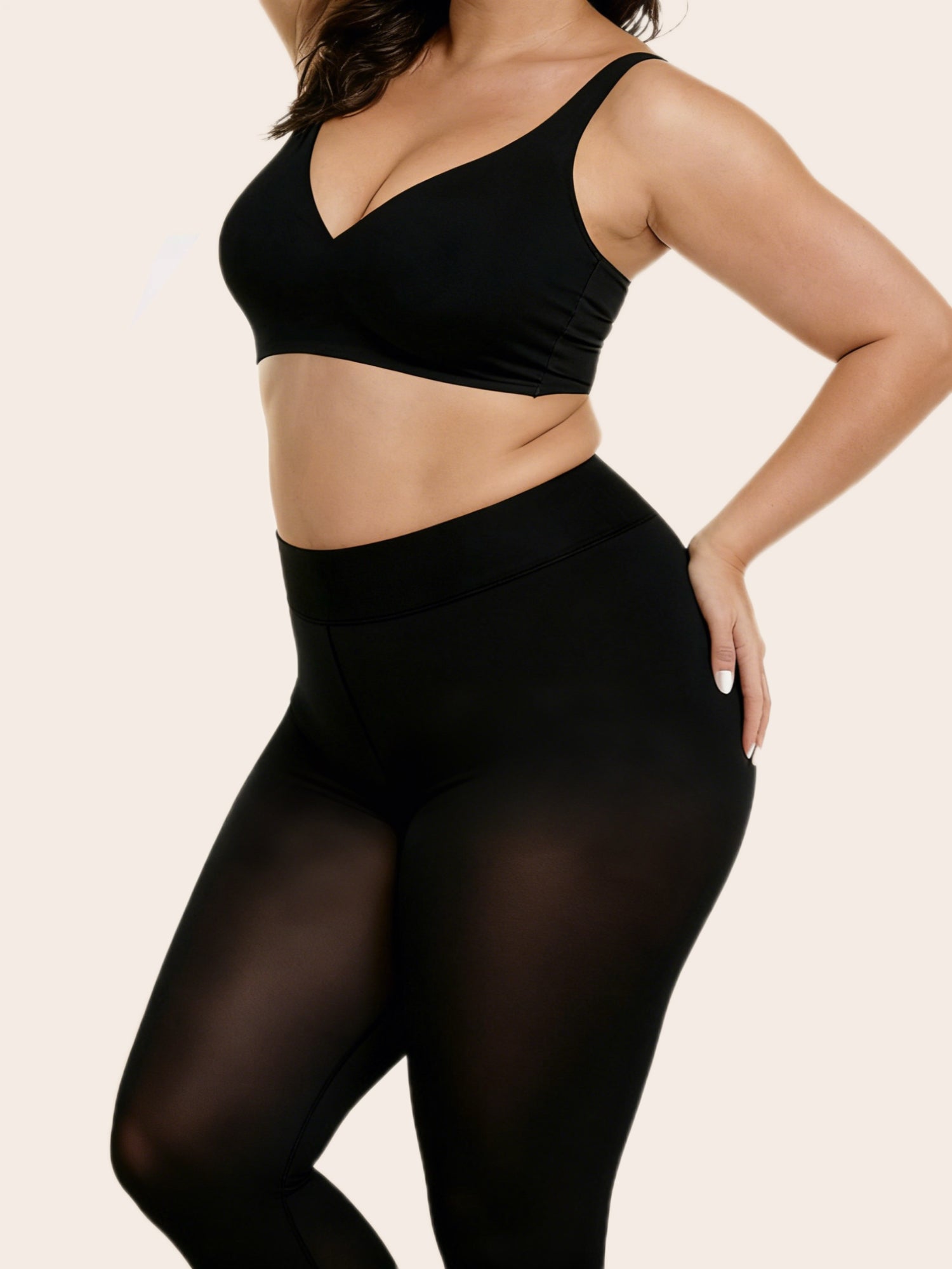 Fake Sheer Warm Pantyhose Thick Winter Leggings