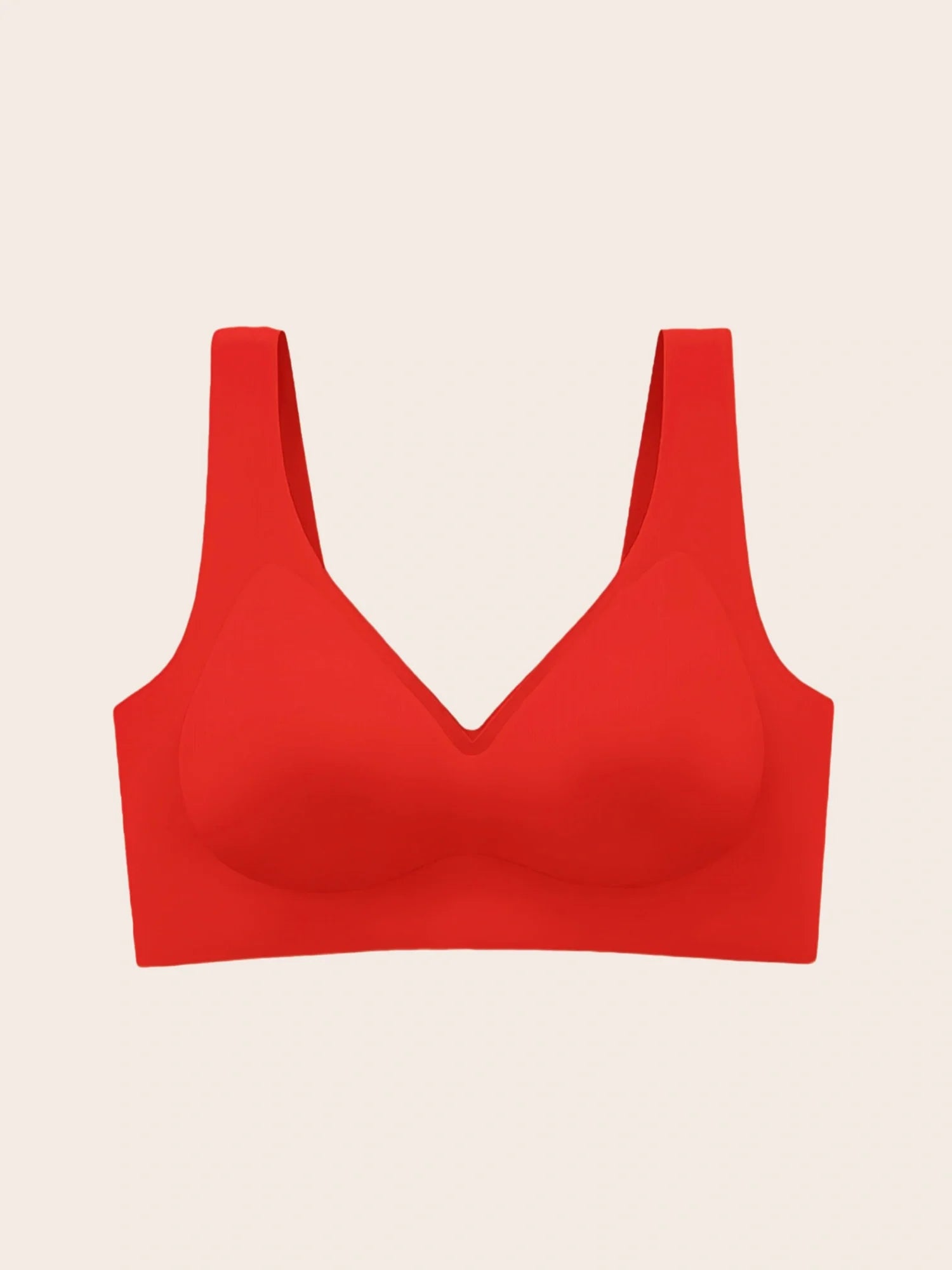Soft Intention Jelly Bra – Wireless, Seamless Deep V Push-Up Comfort
