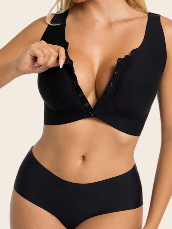 Plus Size Wireless Front-Close Comfort Bra