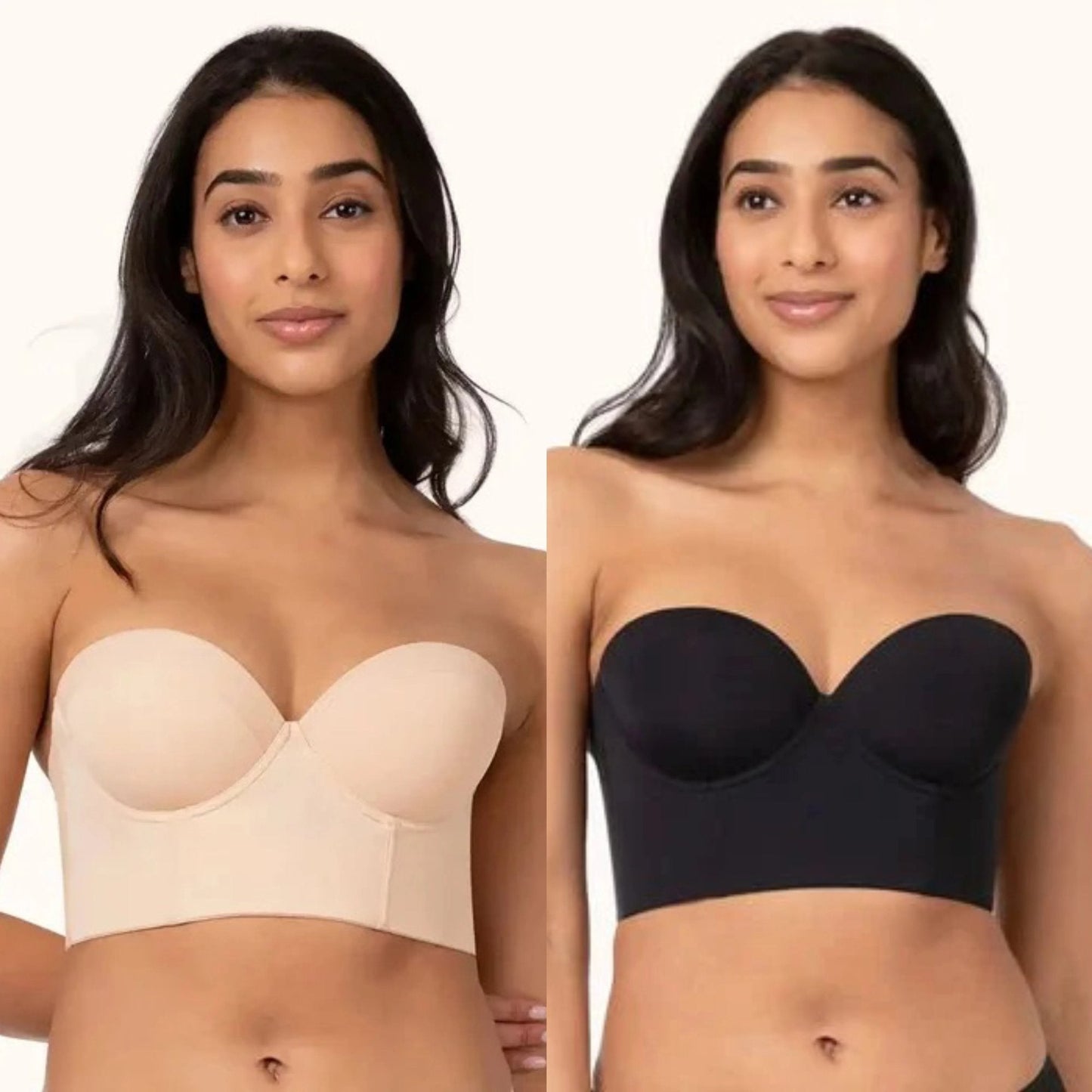 GO-beauty LOW BACK STRAPLESS BRA
