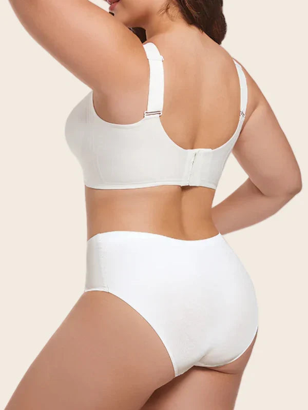 Deep V Mesh Bra – Seamless No-Show Fit with Wireless Support