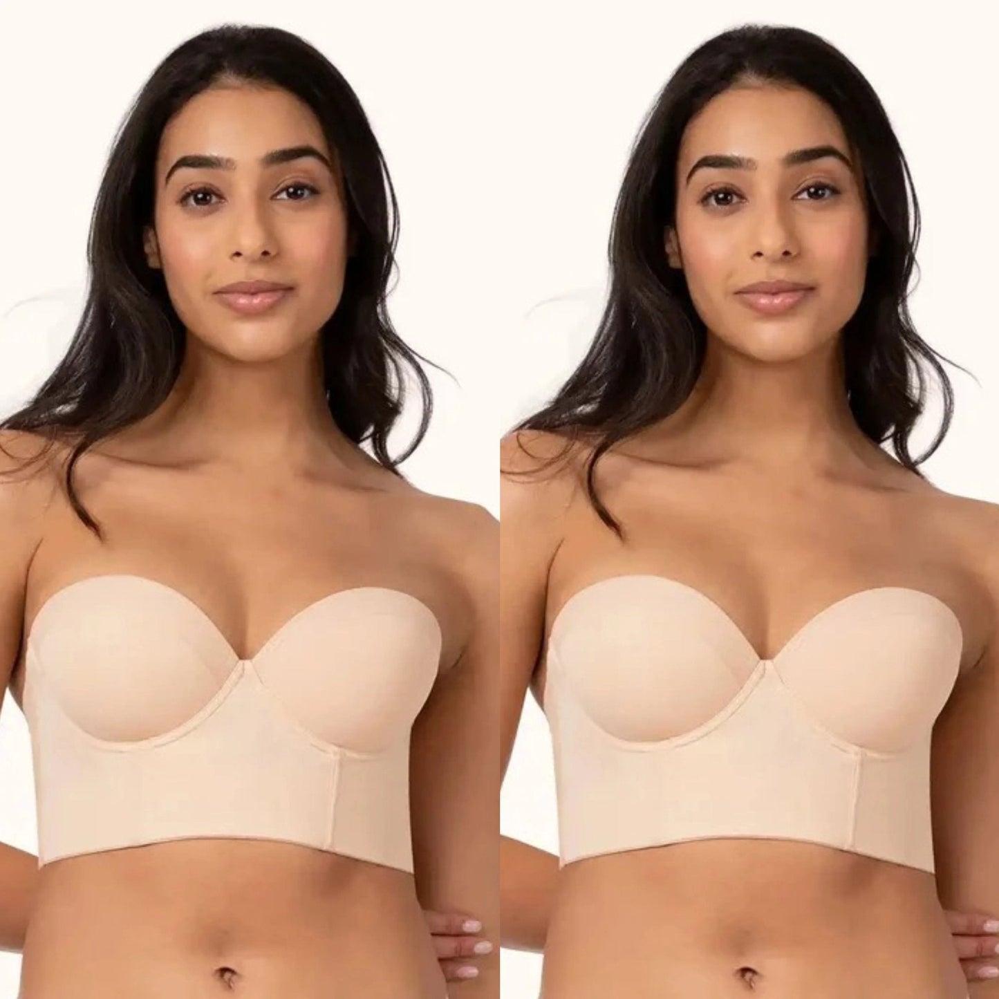 GO-beauty LOW BACK STRAPLESS BRA