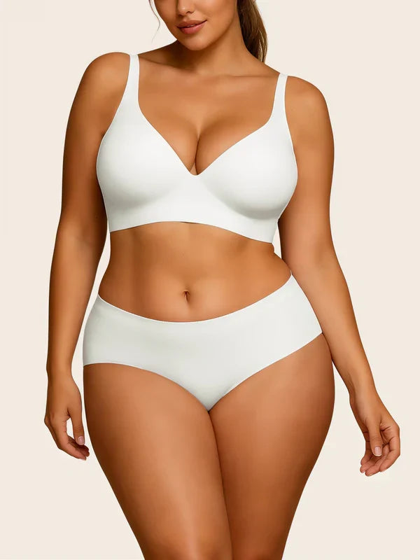 Soft Intention Jelly Bra – Wireless, Seamless, Deep V Push-Up