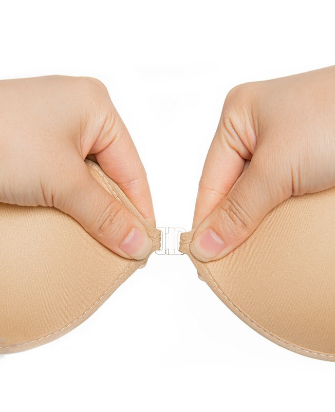 Adhesive push up bra