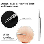 Professional Facial Blackhead Remover Tweezers (3Pcs+Box)