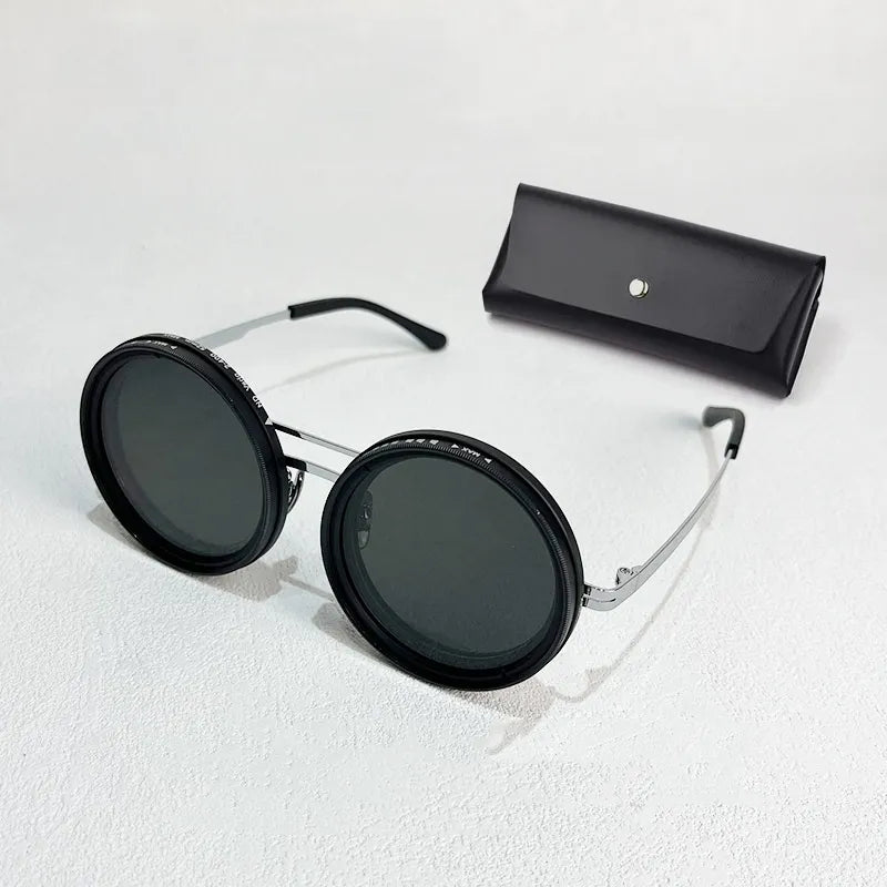 9-Level Adjustable Adaptive Vision Sunglasses：Protect Your Vision (with box and cloth)