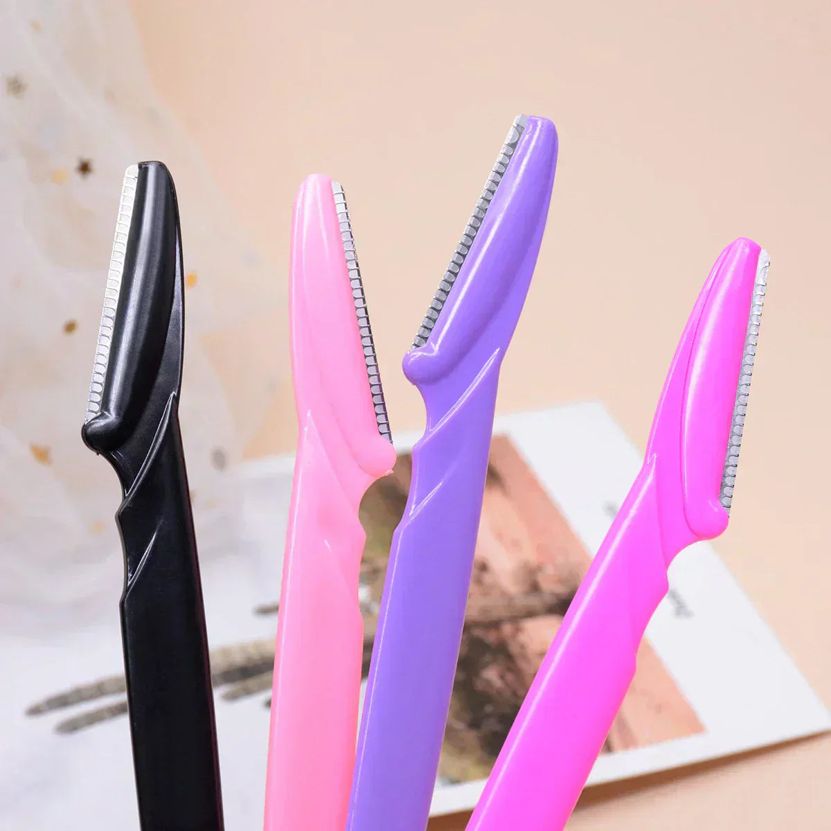 12 Pcs Mix Color Eyebrow Razor