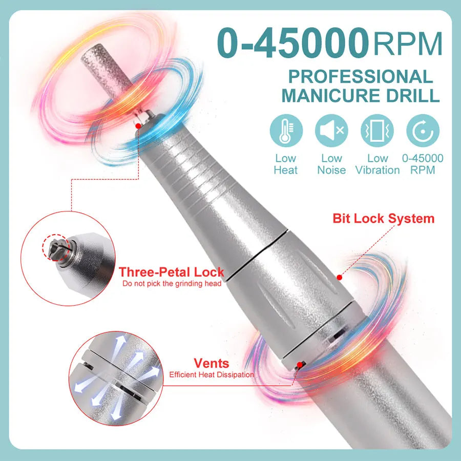 45000RPM Electric Portable Nail Drill Machine