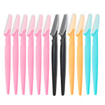 12 Pcs Mix Color Eyebrow Razor