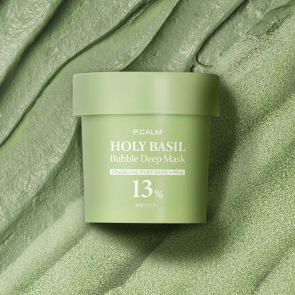 Holy Basil Bubble Deep Mask - 13% PHA Skincare Elixir