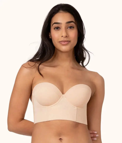 GO-beauty LOW BACK STRAPLESS BRA