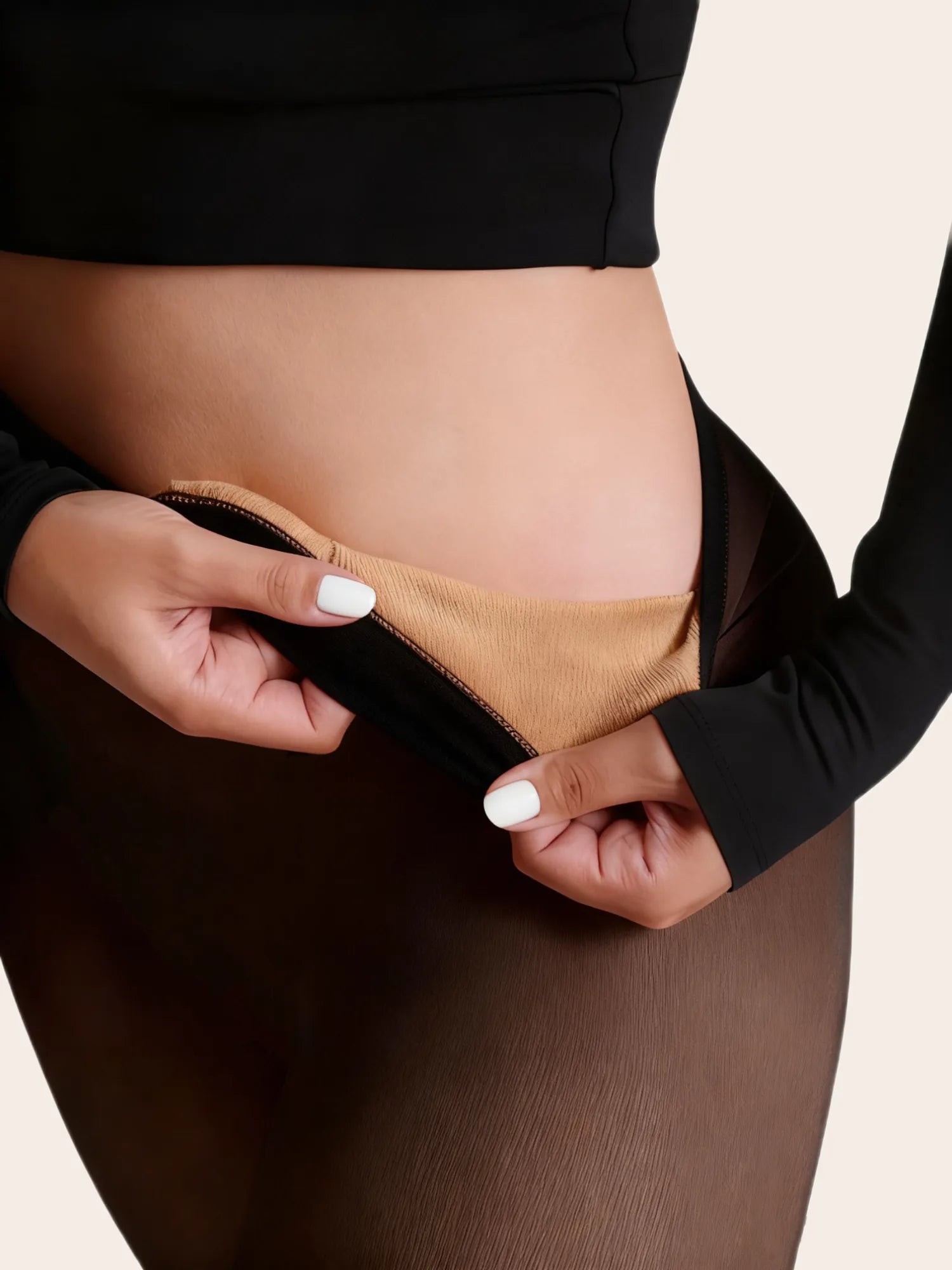 Fake Sheer Warm Pantyhose Thick Winter Leggings