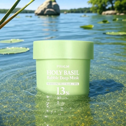 Holy Basil Bubble Deep Mask - 13% PHA Skincare Elixir